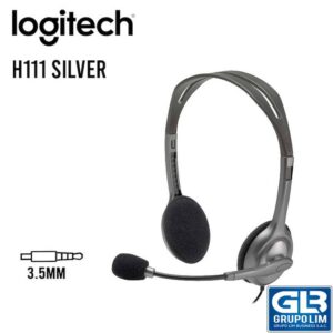 AUDIFONO CON MICROFONO LOGITECH H111 SILVER
