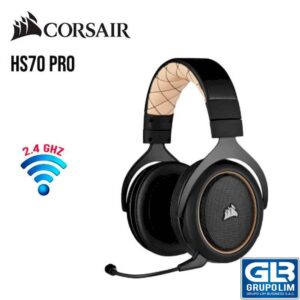 AUDIFONO GAMING WIRELESS CORSAIR HS70 PRO CREAM (CA-9011210-NA)
