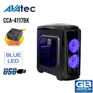 CASE AVATEC CCA-4117BK 350W NEGRO CERTIFICADO