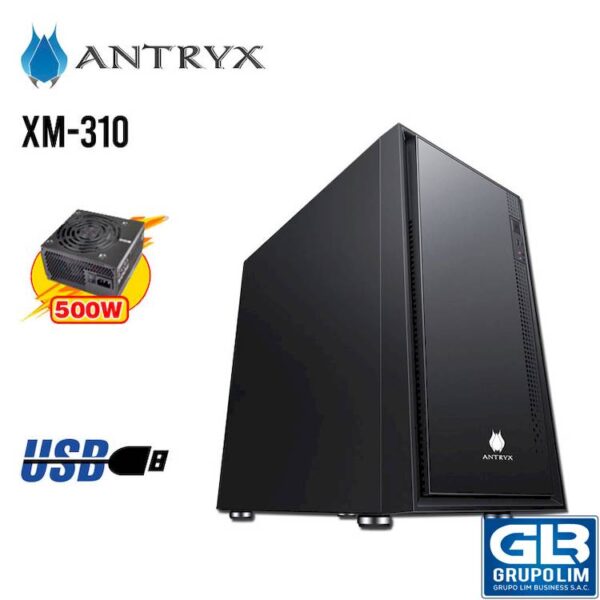 CASE C/FUENTE B500W ANTRYX XTREME MICRO XM-310 (AC-XM310K-500CP)