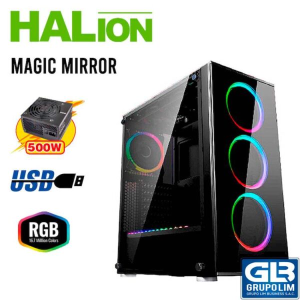 CASE HALION MAGIC MIRROR 500W RGB | 1 VIDRIO TEMPLADO