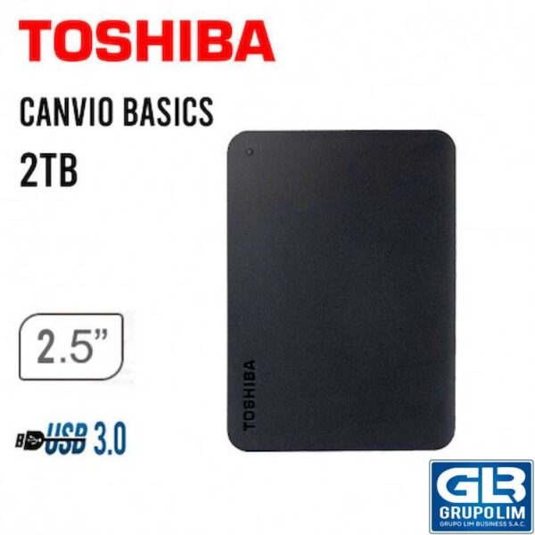 DISCO DURO EXTERNO TOSHIBA 2TB (HDTB420XK3AA ) CANVIO BASICS