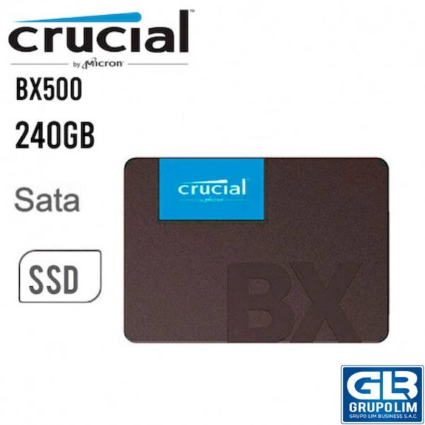 SOLIDO SSD CRUCIAL BX500 240GB (CT240BX500SSD1)
