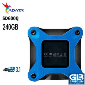 DISCO SOLIDO SSD EXTERNO SD600 ADATA 240GB ASD600Q_240GU31_CBL