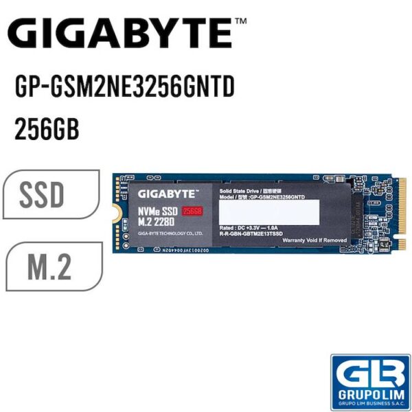 SOLIDO SSD M.2 GIGABYTE 256GB (GP-GSM2NE3256GNTD)