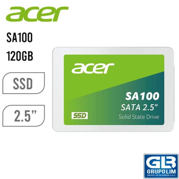 DISCO SSD SOLIDO ACER SA100 120GB (BL9BWWA.101)