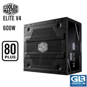 FUENTE DE PODER COOLER MASTER ELITE V4 600W 80 PLUS WHITE (MPE-6001-ACABN-US)