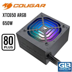 FUENTE DE PODER COUGAR XTC650 ARGB 80 PLUS WHITE 650W (31XG065-0002P)