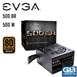 FUENTE DE PODER EVGA 500W (100-BR-0500-K1) BRONZE