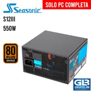 FUENTE DE PODER SEASONIC S12III (SSR-550GB3) 550W | BRONZE