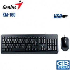 KIT GENIUS KM-160 (31330001414) TECLADO + MOUSE