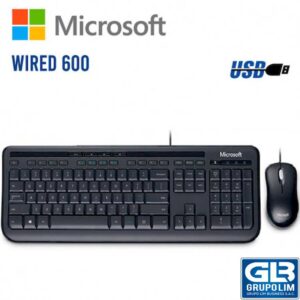 KIT MICROSOFT WIRED 600 | TECLADO Y MOUSE