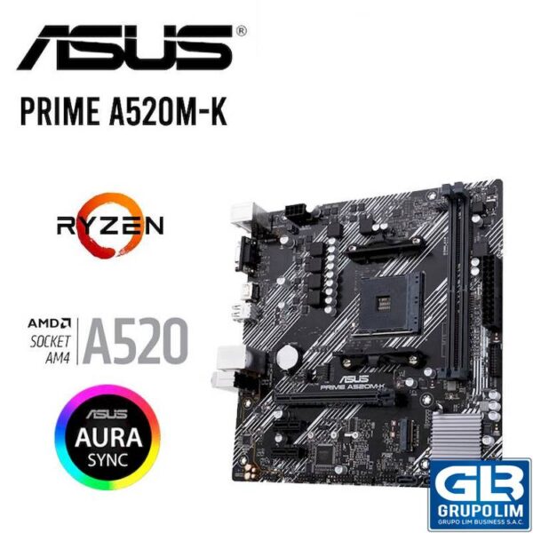 MAINBOARD ASUS PRIME A520M-K AMD RYZEN | DDR4 | AM4 (90MB1500 M0EAY0)