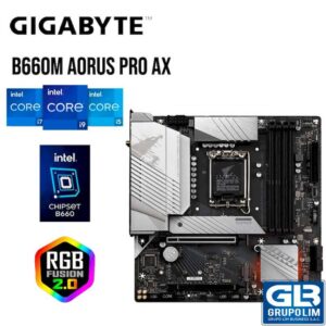 MAINBOARD GIGABYTE AORUS B660M LGA 1700 B660M-A-PRO-AX-DDR4_G10