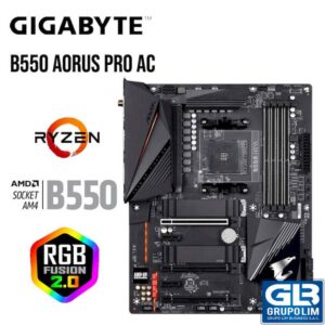 MAINBOARD GIGABYTE GAMER B550 AORUS PRO AC SOCKET AMD AM4