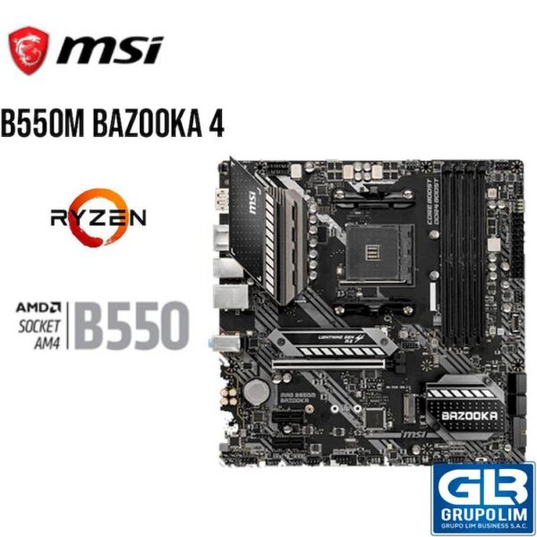 MAINBOARDD MSI AMD MAG B550M BAZOOKA 4 DDR4 128GB 4400 MHZ HDMI DP M-ATX  (MAG B550 BAZOOKA)