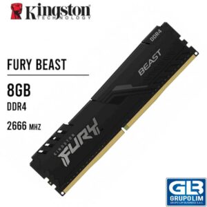 MEMORIA KINGSTON FURY BEAST 8GB DDR4 2666 BLACK KF426C16BB 8