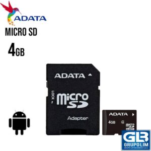 MEMORIA MICRO SDHC ADATA 4GB 4-AUSDH4GCL4-RA1