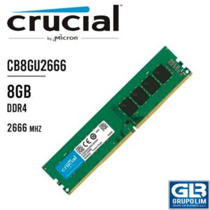 MEMORIA RAM CRUCIAL BASIC 8GB UDIMM DDR4 2666 CB8GU2666