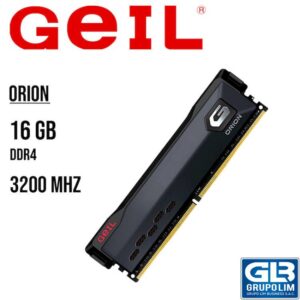 MEMORIA RAM GEIL ORION DDR4 16GB 3200 ( GAOG416GB3200C16BSC ) NEGRO