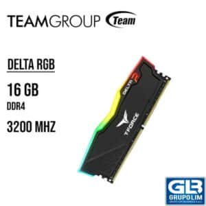 MEMORIA RAM T-FORCE DELTA RGB 16GB 3200MHZ BLACK (TF3D416G3200HC16C01)