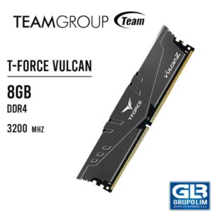 MEMORIA RAM TEAMGROUP 8GB DDR4 T-FORCE VULCAN Z GRAY 3200MHZ TLZGD48G3200HC16F01