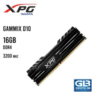 MEMORIA RAM XPG GAMMIX D10 16GB 3200MHZ DDR4 BLACK (AX4U320016G16A-SB10)