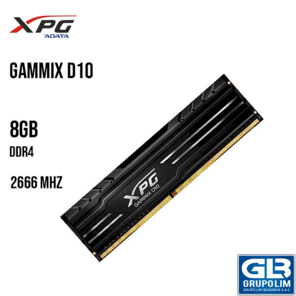 MEMORIA RAM XPG GAMMIX D10 8GB DDR4 2666MHZ (AX4U26668G16-SB10)