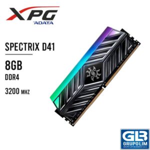 MEMORIA RAM XPG SPECTRIX D41 TUF 8GB 3200MHZ (AX4U320038G16-SB41) BLACK LED RGB