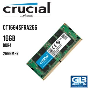 MEMORIA SODIMM CRUCIAL 16GB DDR4 2666MHZ (CT16G4SFRA266)