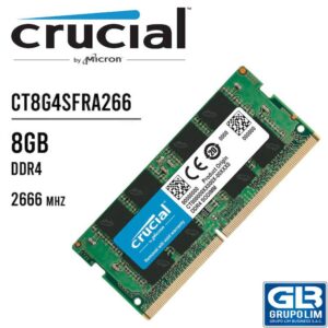 MEMORIA SODIMM CRUCIAL DDR4 8GB 2666 CT8G4SFRA266