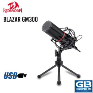 MICROFONO GAMER REDRAGON BLAZAR GM300 | NEGRO | USB