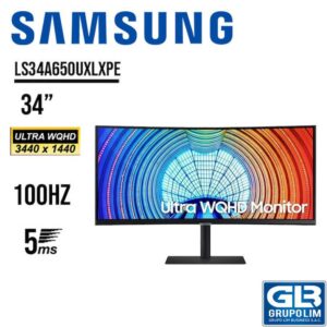 MONITOR SAMSUNG LS34A650UXLXPE 34 CURVO VA ULTRA WQHD 100HZ 5MS
