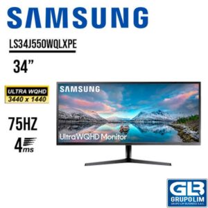 MONITOR SAMSUNG LS34J550WQLXPE 34 WQHD 4MS 75HZ