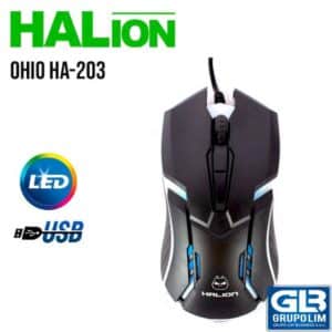 MOUSE GAMER HALION OHIO HA-203 4B LED
