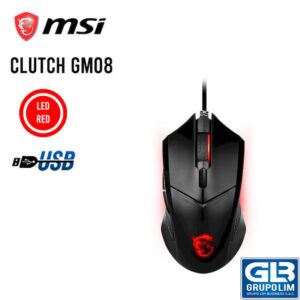 MOUSE GAMER MSI CLUTCH GM08 GEAR LED ROJO (CLUTCH GM08)