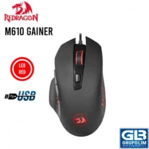 MOUSE REDRAGON (M610 GAINER) GAMING | LED - RED