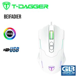 MOUSE GAMER T-DAGGER BEIFADIER T-TGM206W WHITE