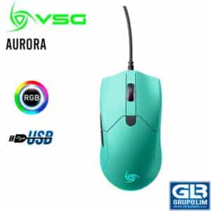 MOUSE GAMER VSG AURORA AZUL | 7200/14400 DPI | PARACORD PTFE | 7 BOTONES (VG-M430-AZP)