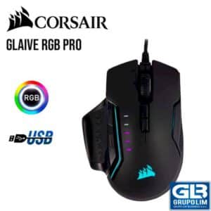 MOUSE GAMING CORSAIR GLAIVE RGB PRO ALUMINIO 18K (CH-9302311-NA)