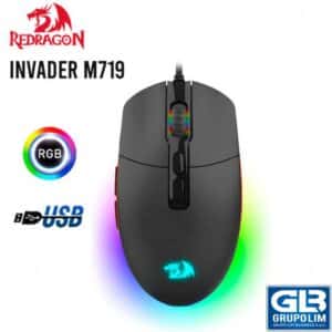 MOUSE REDRAGON INVADER M719 | GAMING | LED-RGB