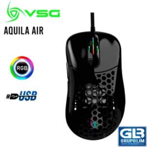 MOUSE GAMING VSG AQUILA AIR | 16000 DPI | SENSOR OPTICO | NEGRO BRILLANTE (VG-M550-BLK-GLO)