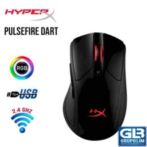 MOUSE HYPERX PULSEFIRE DART WIRELESS GAMING RGB (HX-MC00B)