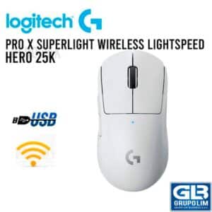 MOUSE LOGITECH G PRO X SUPERLIGHT WIRELESS LIGHTSPEED HERO 25K (910-005940) GAMING WHITE