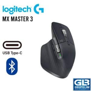 MOUSE LOGITECH MX MASTER 3 WIRELESS BLUETOOTH 910_005647 BLACK_SILVER