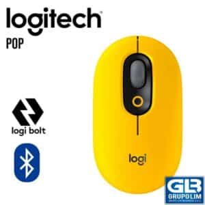 MOUSE LOGITECH POP BLACK YELLOW BLUETOOTH (910-006543)