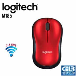 MOUSE LOGITECH RED M185 | WIRELESS