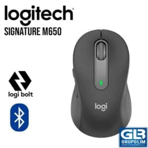 MOUSE LOGITECH SIGNATURE M650 SILET WIRELESS BLUETOOTH BLACK (910-006250)