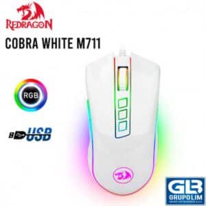 MOUSE REDRAGON COBRA WHITE M711W | GAMING | LED-RGB