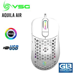 MOUSE VSG AQUILA AIR BLANCO MATE (VG-M550-WHT-MAT) GAMING | 16000 DPI | SENSOR OPTICO